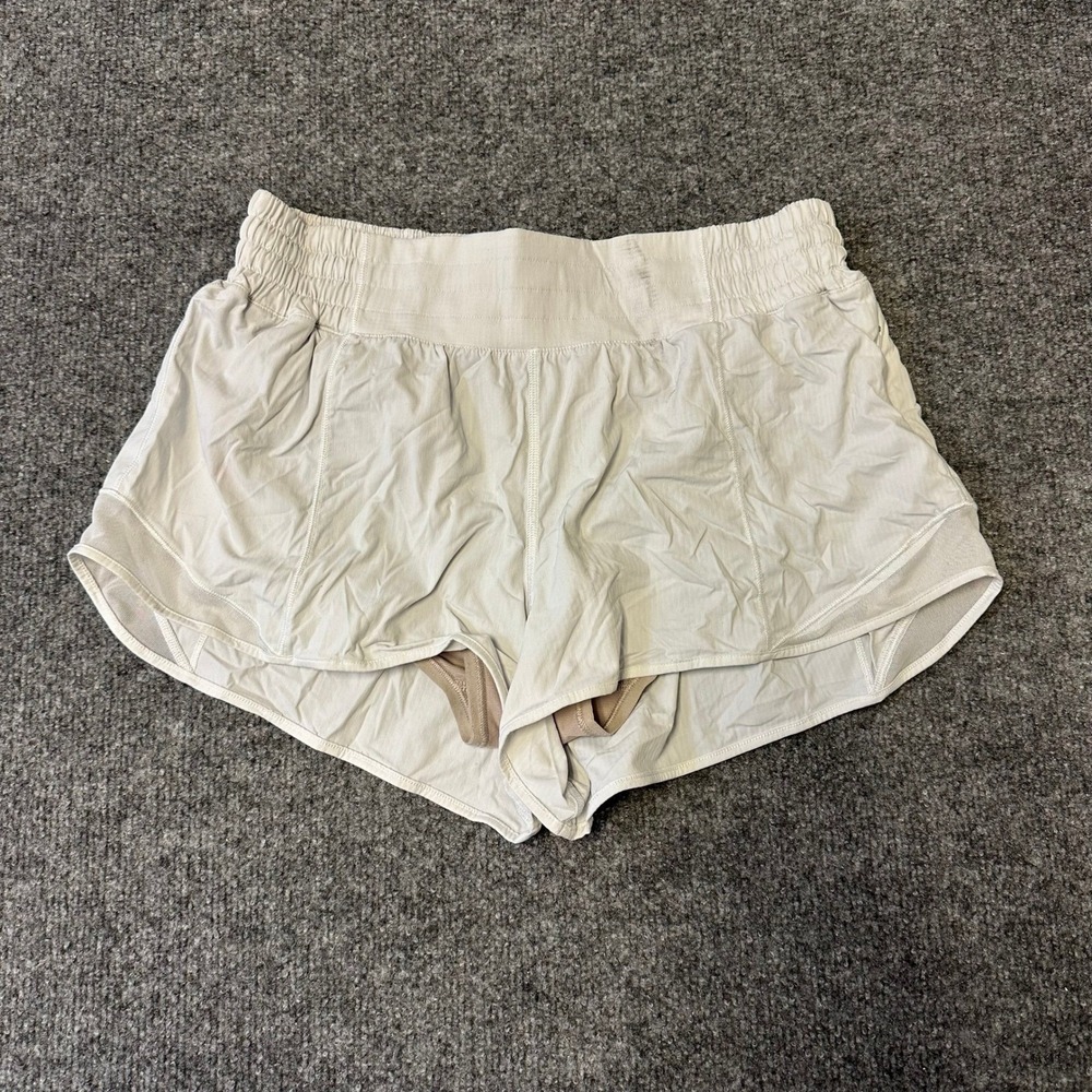 Lululemon Shorts Womens Size 10 Gray Hotty Hot High-Rise Lined Athletic Running